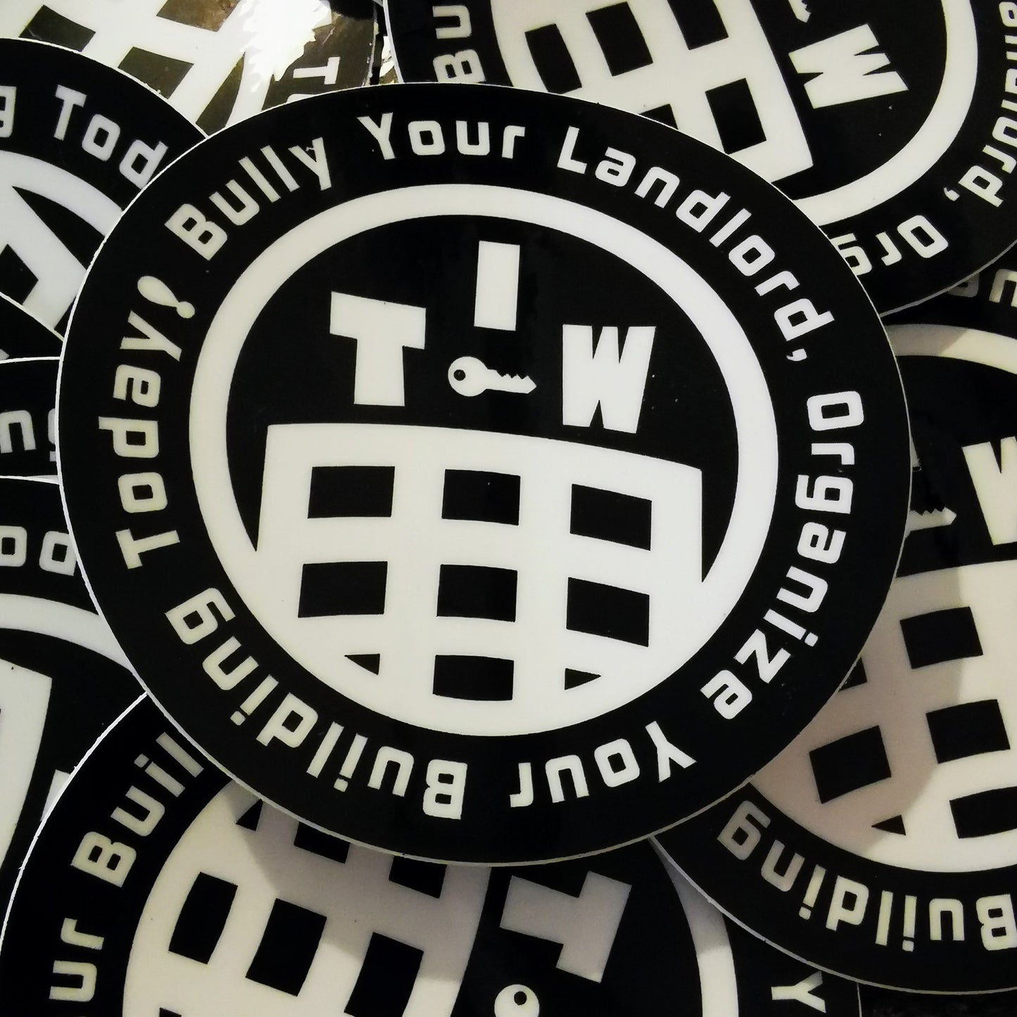 "Bully Your Landlord" Tenant Organizing Sticker