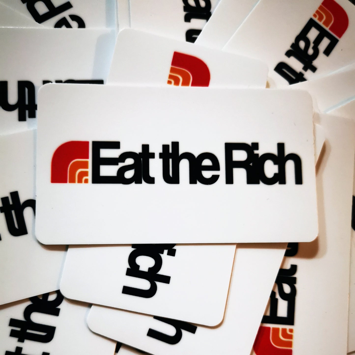 Eat the Rich Canadian Grocery vinyl sticker
