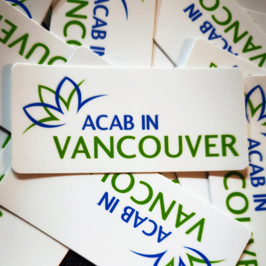 A/C/A/B in Vancouver glossy vinyl sticker