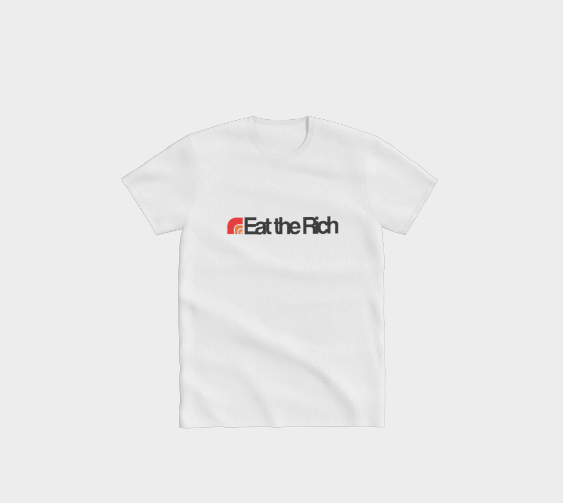Eat the Rich White Cotton T-Shirt