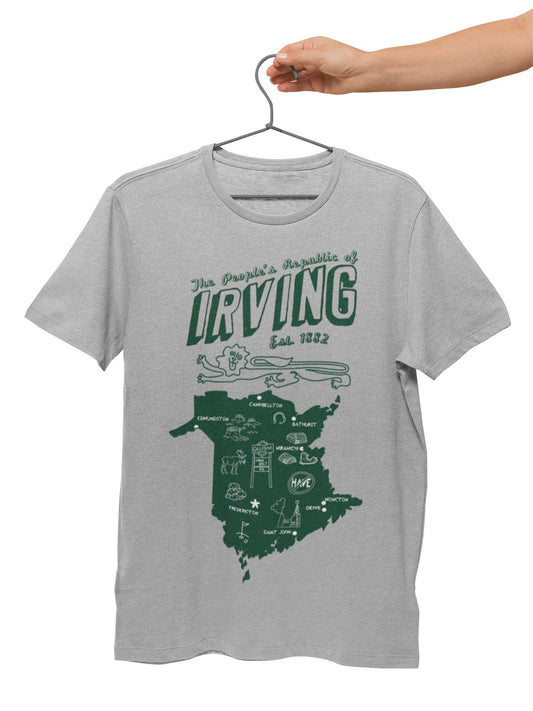People's Democratic Republic of Irving | New Brunswick Green Cotton Unisex T-Shirt