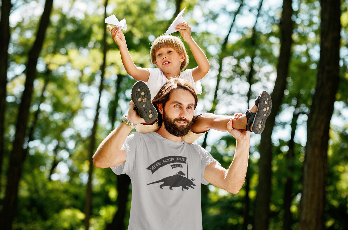 A-C-A-B Possums Grey Unisex Cotton T-shirt